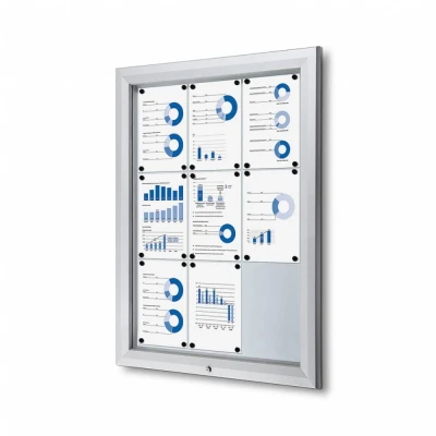Afbeelding van Vergrendelbaar Notitiebord Outdoor 9x A4