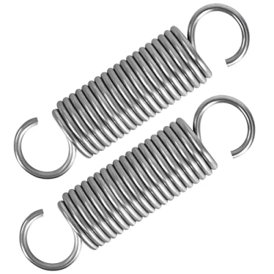 Afbeelding van GUNGY Trekveren 70 mm trekveer dubbele haak van roestvrij staal draaddiameter 2 buitendiameter 18 trein 8,3 kg stuks