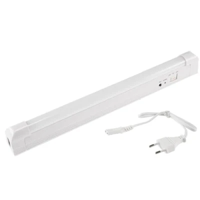 Afbeelding van ChiliTec LED batterij noodlamp 4Watt 230V 34x4x3cm automatisch inschakelen noodverlichting bij stroomuitval met schakelaar wit