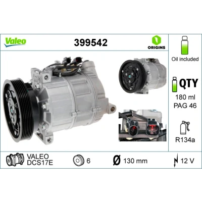 Afbeelding van Compressor airconditioning VALEO 399542