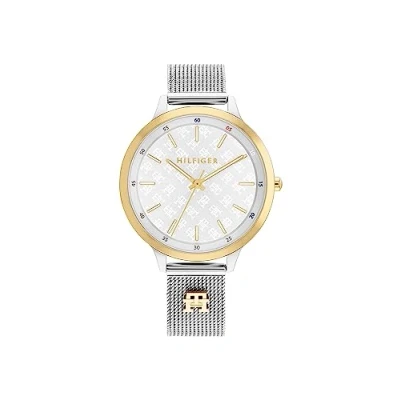 Afbeelding van Tommy Hilfiger Casual Horloge, Dames, Maat: One Size, Silber/gold/silber/weiss/silber