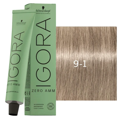 Afbeelding van Schwarzkopf Igora Zero Amm 9 1 Extra Light Blonde Cendré 60 ml