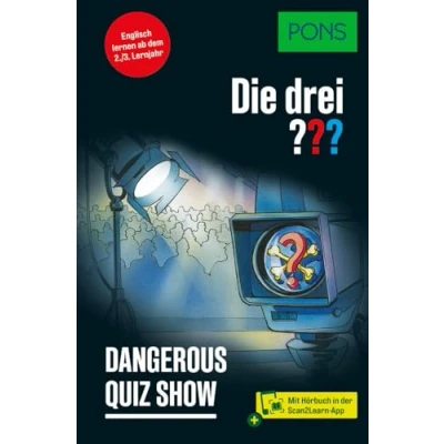 Afbeelding van PONS Die Drei ??? Dangerous Quiz Show: Englisch lernen mit Justus, Peter und Bob