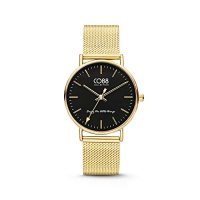 Afbeelding van CO88 8CW 10007 Horloge staal/mesh 36 mm goudkleurig
