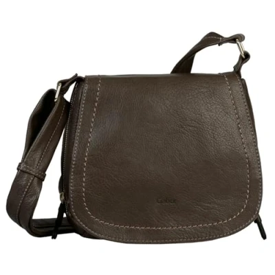 Afbeelding van Gabor Dames Kara Flap Bag M no Zip, Dark Taupe