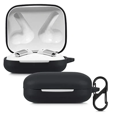 Afbeelding van kwmobile Hoes voor OnePlus Buds Pro Siliconen cover oordopjes in zwart
