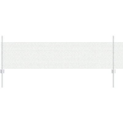Afbeelding van vidaXL Hekposts 11 st U Channel 60 cm Gegalvaniseerd Staal, Hexagonaal Hek 0.5x50 m Staal