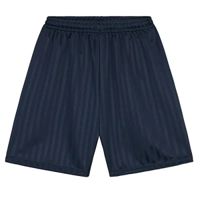 Afbeelding van sportshorts voor kinderen, korte met trekkoord, sportschool, hardlopen, voetbal, rugby, basketbal, uniseks, sportkleding, jongens, meisjes, elastische taille, gestreept, 5 14 jaar,