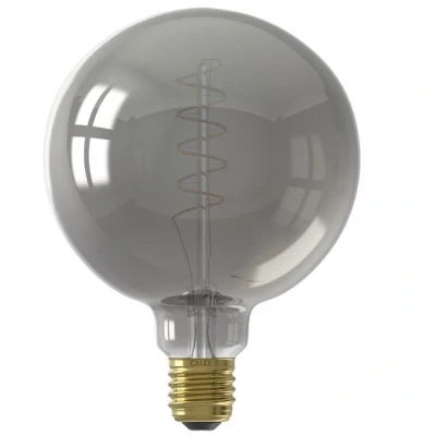 Afbeelding van Lichtbron Calex 4W Bol Ø12,5 cm Filament Titanium Smoke Dimbaar