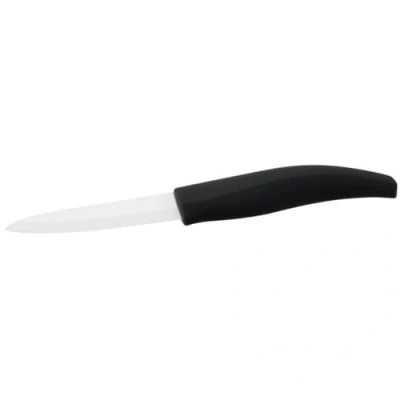 Afbeelding van Nirosta Garnering Mes, Keramisch, Zwart/Wit, 7.5/17.5 cm