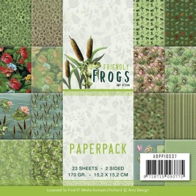 Afbeelding van Paperpack Friendly Frogs by Amy Design