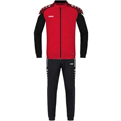 Afbeelding van Trainingspak polyester Performance Rood/zwart / XL