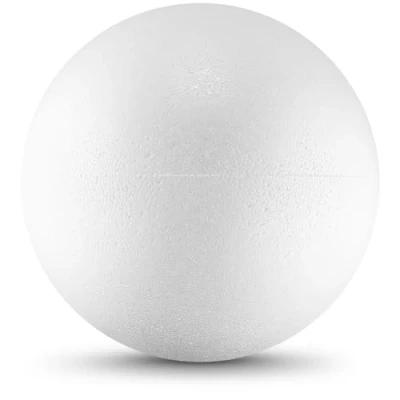 Afbeelding van Netuno 1 stuk piepschuim bal polystyreen wit 30 cm diameter om te knutselen voor hobby kunst school decoratie kerstballen