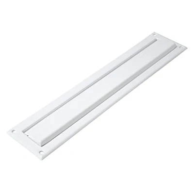 Afbeelding van AMIG Brievenbusklep wit metaal 34,2 x 7,3 cm Brievenbussen