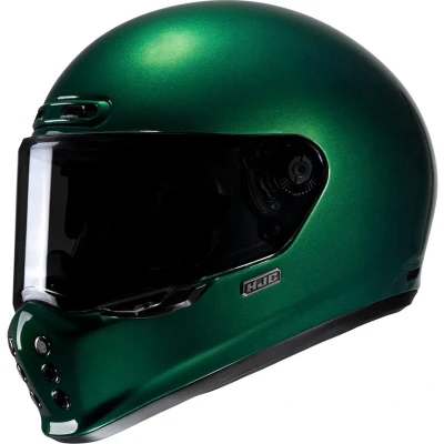 Afbeelding van HJC V10 Solid Helm, groen, afmeting M voor man