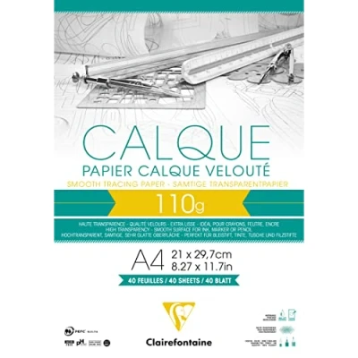Afbeelding van Clairefontaine Calque 110g Overtrekpapier A4