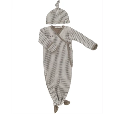 Afbeelding van Snoozebaby geboortecocon incl. muts Warm Brown