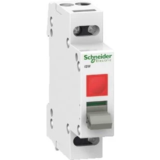 Afbeelding van Schneider electric ii lastschakelaar 1 polig 32a met signaallamp inbouwschakelaar modulair uitschakelaar controlelamp a9s61132