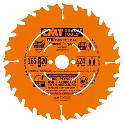 Afbeelding van CMT 271.165.24H Ultra ITK Plus Cirkelzaagblad 165 x 20 24T Hout/Multiplex