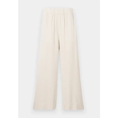 Afbeelding van Marc O&#039;Polo Denim dames High waist wide fit pantalon in de kleur Zand, maat: M