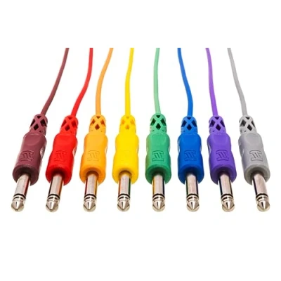 Afbeelding van Hosa CPP890 patchkabel (6,3 mm TS aan beide zijden 90 cm) (pak van 8)