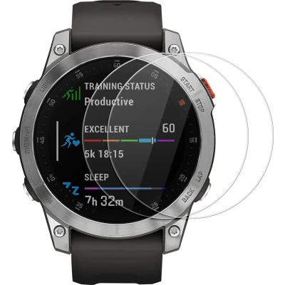Afbeelding van kwmobile 2x Smartwatch screenprotectors geschikt voor Garmin EPIX Gehard glas Horloge bescherming