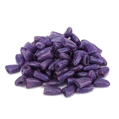 Afbeelding van Hffheer Dog Nail Caps, 100 stuks Kleurrijke Soft Pet Claws Caps Cover Paw Control met lijm en Applicators voor (Violet L)