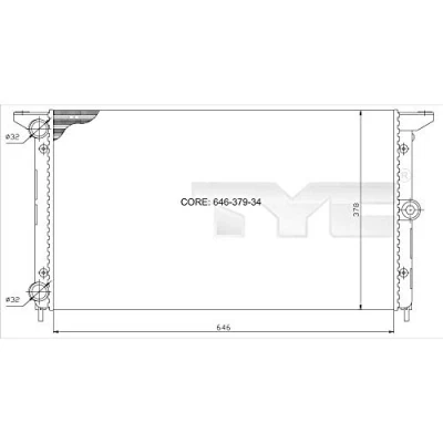 Afbeelding van TYC Radiateur 737 0014