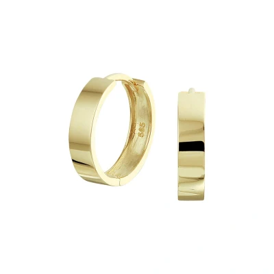 Afbeelding van Trendjuwelier huiscollectie Klapcreolen Geelgoud Glanzend