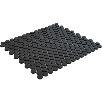 Afbeelding van The Mosaic Factory London Pennyround Black 1,9x5,5 cm