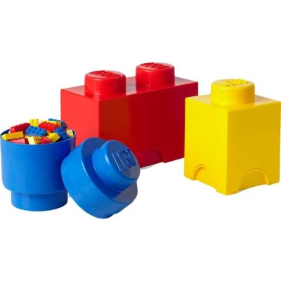 Afbeelding van Opbergbox LEGO Brick Set Multi Color (3 Delig)