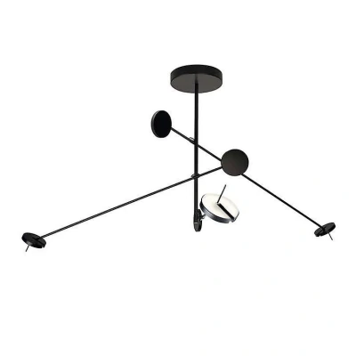 Afbeelding van LEDS C4 LED hanglamp Invisible Triplex, 3.000 K, zwart