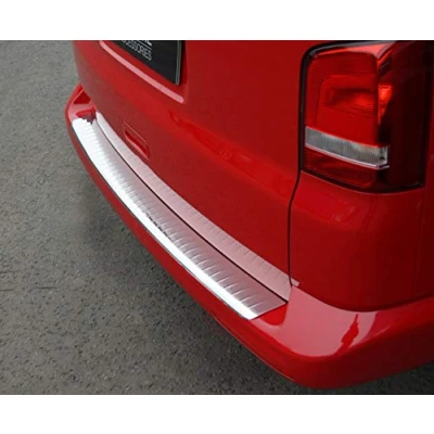 Afbeelding van Chrome Bumper Protector Dorpel Trim Cover om T5 Transporter 03 15 te passen