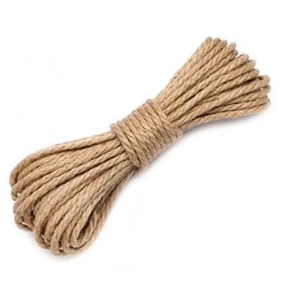 Afbeelding van jute touw. touw Jutekoord. Decoratief koord. Koord van 6 mm / 30 m