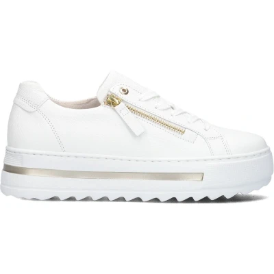 Afbeelding van Gabor 498 Sneakers Leer Dames Wit Maat 43