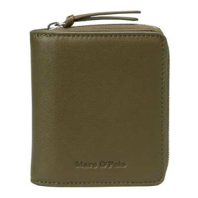 Afbeelding van Marc O&#039;Polo Leren Portemonnee Cally Combi Wallet Forest Floor Donkergroen