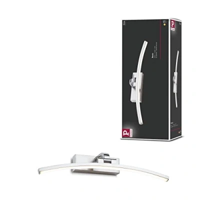 Afbeelding van Paulmann 95557 LED schilderijlamp Bento 400mm incl. 1x8,5 W warmwit nikkel geborsteld schilderijverlichting metaal wandlamp 3000 K