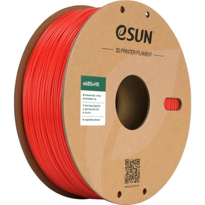 Afbeelding van eSUN ABS+ Filament 1.75mm, eABS+HS Hoge Snelheid 3D Printer ABS Plus, Maatnauwkeurigheid +/ 0.03mm, 1KG Spoel (2.2 LBS) voor Snel Printen (Rood, 1KG)