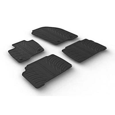 Afbeelding van Gledring Rubbermatten passend voor Ford S Max 6/2015 &amp; Galaxy 8/2015 (T profiel 4 delig + montageclips)