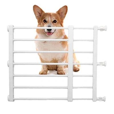 Afbeelding van Jomewory Huisdierhekken voor honden, intrekbaar hek met lage veiligheid puppy&#039;s en huisdieren, kinderveiligheidshekken 2 antislip pads deuropeningen, gangen, binnen/buiten