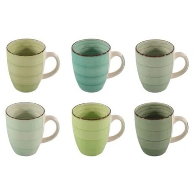 Afbeelding van Studio Tavola Mokken Summer Green 350 ml 6 stuks