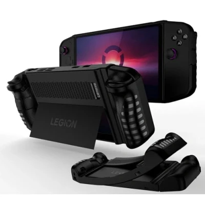 Afbeelding van GIOPUEY Hoesje voor Lenovo Legion Go, zachte TPU bumper beschermhoes antislip gemakkelijk vast te houden Go Cover Zwart