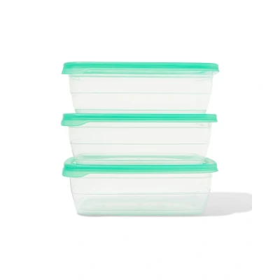Afbeelding van HEMA Vershoudbakjes 1.2L 3 Stuks