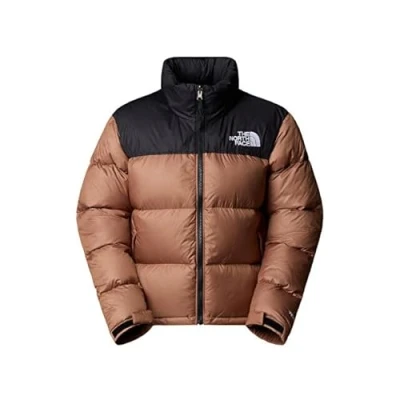 Afbeelding van The North Face 1996 Retro Nuptse Jacket Gewatteerde jas, Dames, Maat: Large, Latte/black