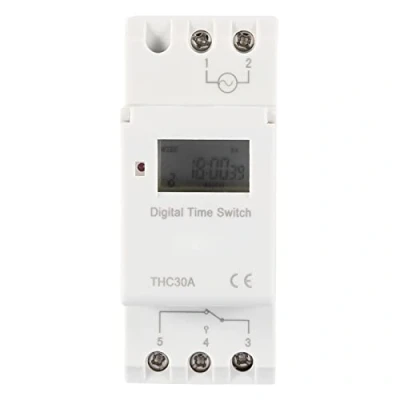 Afbeelding van THC 30A Digitale tijdschakelaar, programmeerbare elektronische digitaal lcd tijdrelais (220 V)