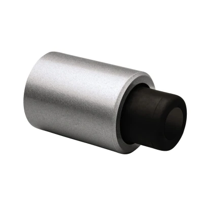 Afbeelding van Dulimex deurstopper wandmodel geveerde stootbuffer robusto serie zilver