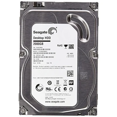 Afbeelding van Seagate Desktop ST2000DM001 HDD 2 TB interne harde schijf ((3,5 inch) SATA, 6 GB/s, 64 MB cache)