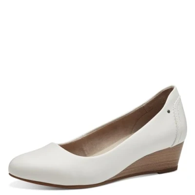 Afbeelding van Jana Dames Pumps met sleehak Vegan, wit, 40 EU