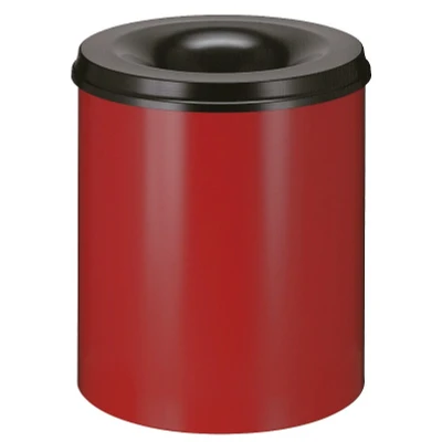Afbeelding van Papierbak vlamdovend 80ltr rood/zwart