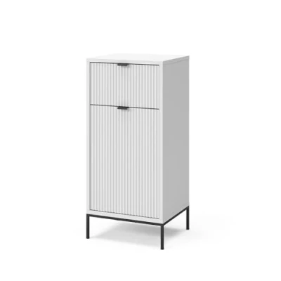Afbeelding van Vicco Halfhoge kast &quot;Eliza&quot;, Wit, 40 x 87 cm met deur en lade
